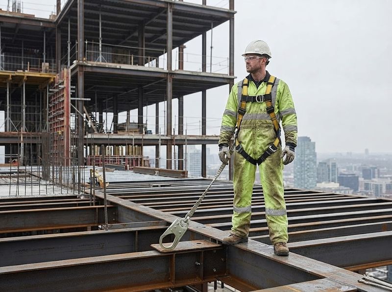 SPFSH-001S Forged Steel Snap Hook in use on site