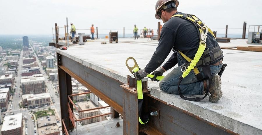 SPA203 8 ft Concrete Anchor Strap on the job